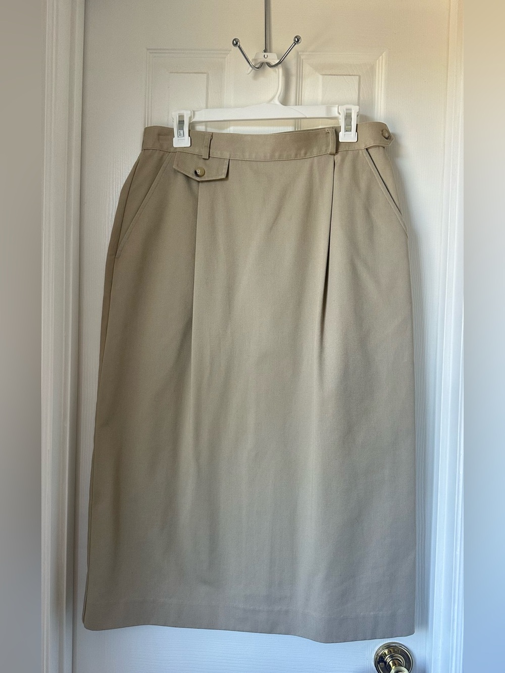david brooks Beige Khaki Pencil Skirt